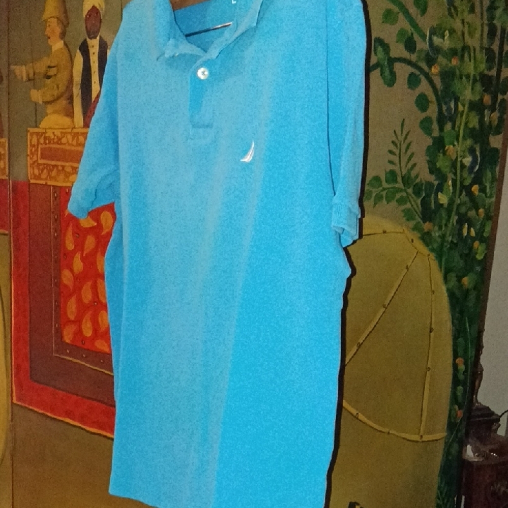 Nautica Men's Aqua Polo Shirt